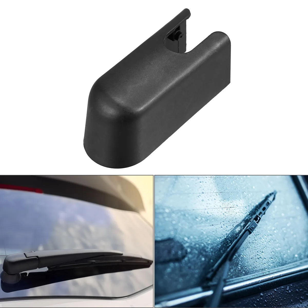 Unique-Bargains Unique-Bargains Rear Wiper Arm Nut Cover Cap for Lincoln MKX 2007-2015 Ford Edge 2008-2014 Black — product photo