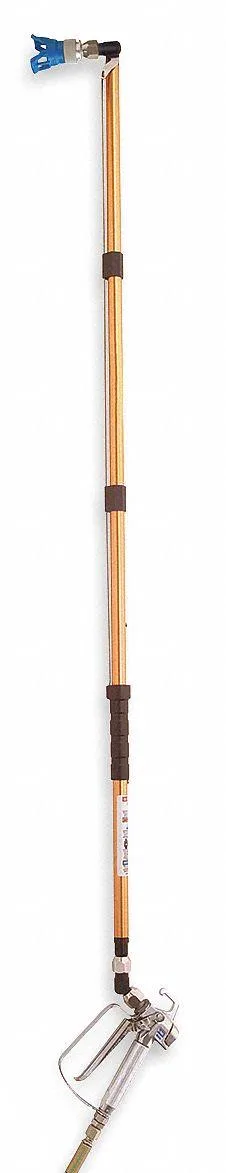 Aluminium spray-gun extension, three feet long, transparent finish