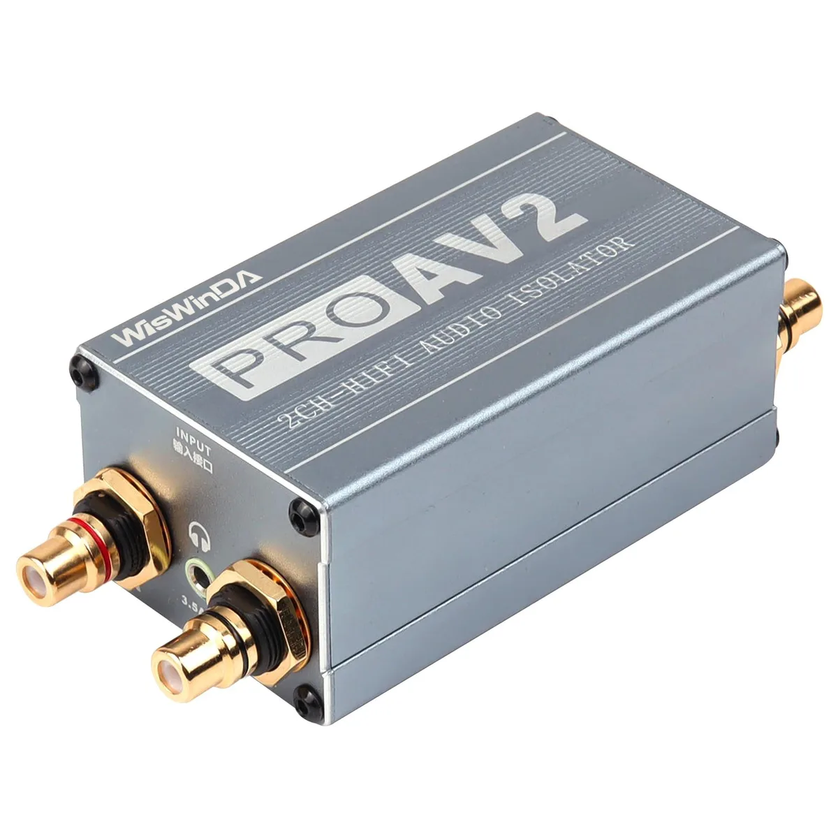 GSM Outdoors GSM Outdoors 2 in 1 accessory Silver-Gray 2CH HiFi Stereo RCA 3.5 Aux — product photo