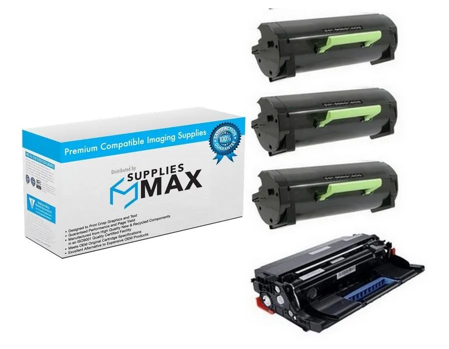 SuppliesMax SuppliesMax Drum/Toner Combo Pack 1 Drum 3 Toners 2500 Pages — product photo