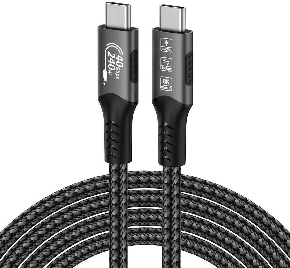 Vszerda Vszerda USB C Cable 1.6FT 240W 40Gbps 8K Thunderbolt 4/3 — product photo