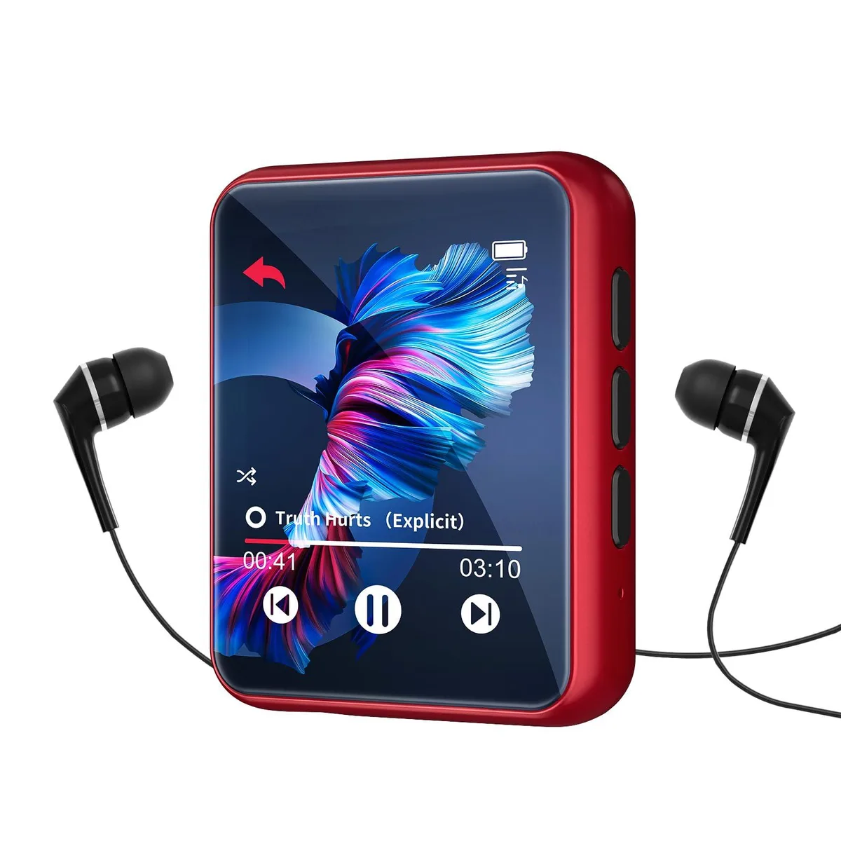  JOLIKE M5- MP3 Player 32 GB Red 1.8" Bluetooth 5.3 — product photo