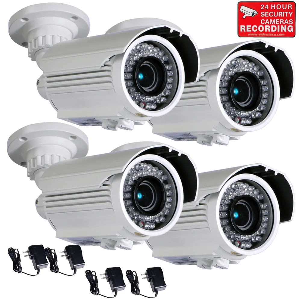 VideoSecu VideoSecu IRE96WK4 4-pack 700TVL 4-9mm varifocal IP66 — product photo