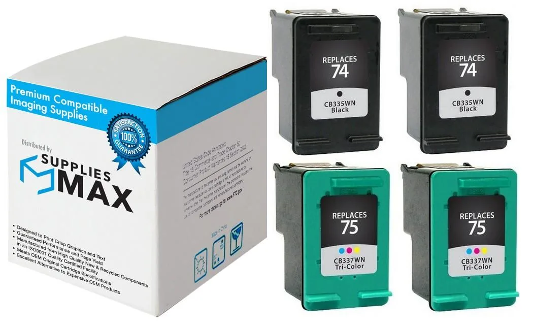 SuppliesMax SuppliesMax HP CC659FN_2PK Inkjet Combo Pack (2 Black/2 Color) — product photo
