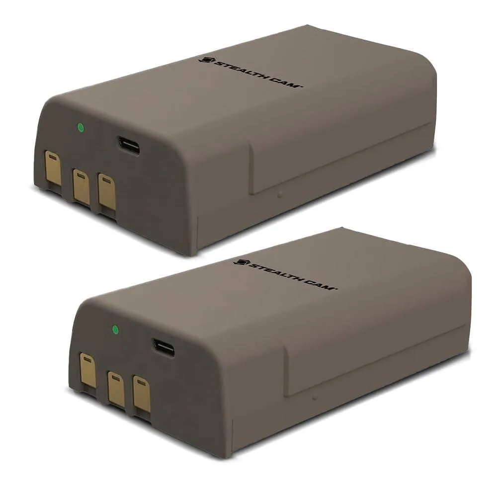 Stealth Cam Stealth Cam FieldMax MAX-PAK 12-Volt 5000 mAh Lithium Battery Cartridge 2-Pack — product photo