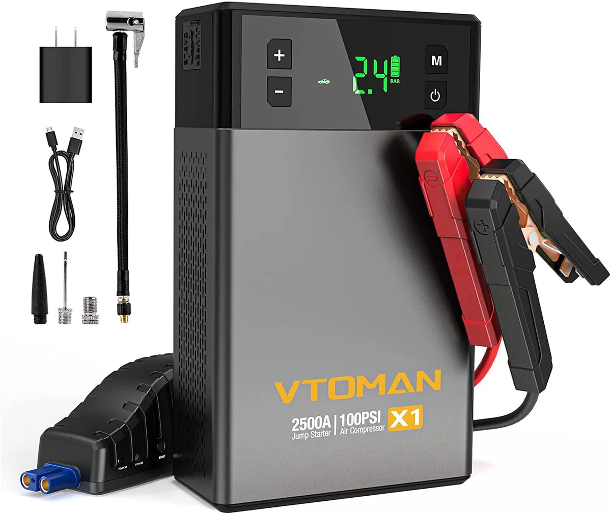 VTOMAN VTOMAN VX1 Jump Starter with Air Compressor 2500A 100PSI 66Wh — product photo