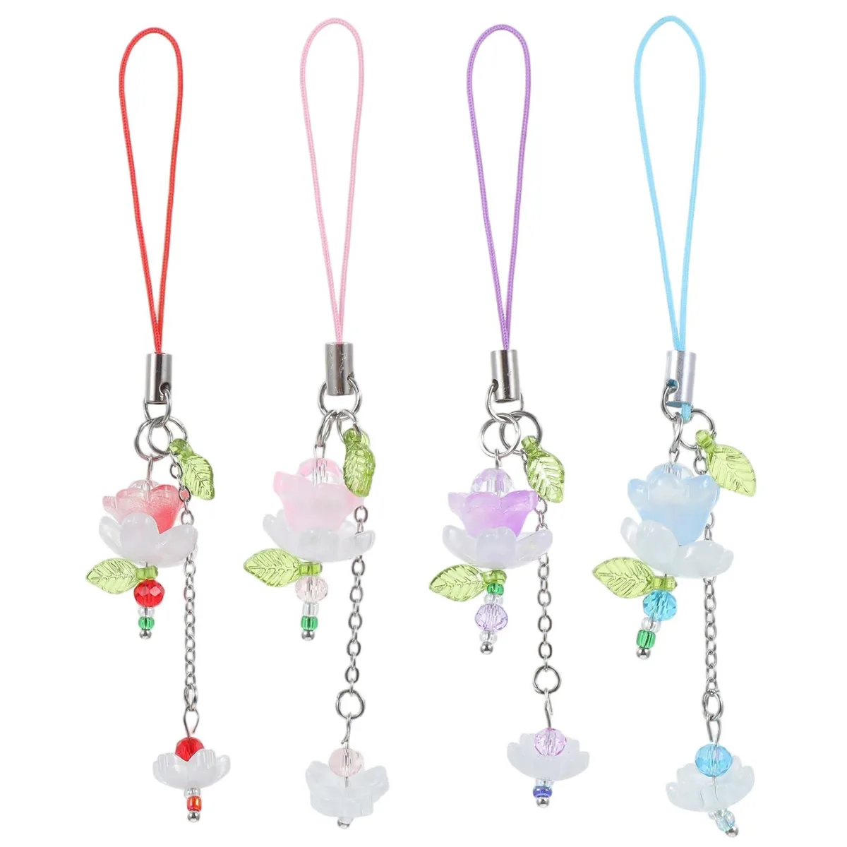  Evening Crystals 5274HTJJ7398 4pcs lotus beading charms 11.5cm — product photo