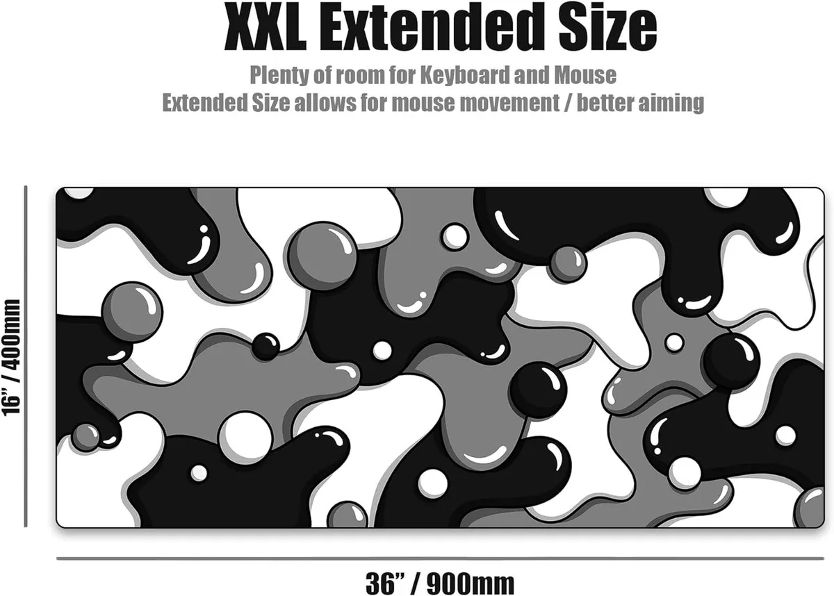 KEHIPI KEHIPI DRIP Edition XXL Mouse Pad 36" x 16" Stealth — product photo
