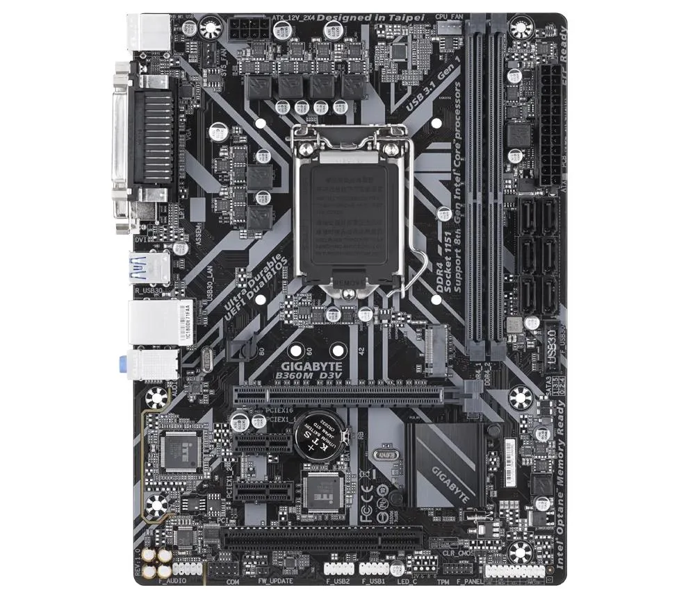 GIGABYTE GIGABYTE B360M D3V Intel motherboard — product photo