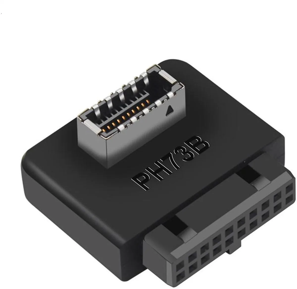 Vszerda Vszerda USB 3.0 19/20Pin to USB 3.1/3.2 Type-E Adapter Reverse 90 degree — product photo