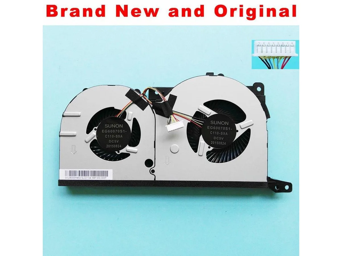 Fans Fans Double Fan CPU cooler for Lenovo Ideapad Y700 Y51 Y700-15 DC28000H4S0 EG60070S1-C110-S9A DC5V — product photo