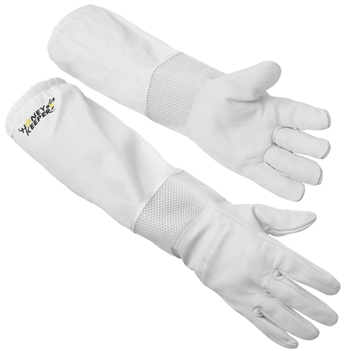 Honey Keeper Honey Keeper Beekeeping Gloves Small Goatskin Ventilated Canvas Elastic Cuff — product photo