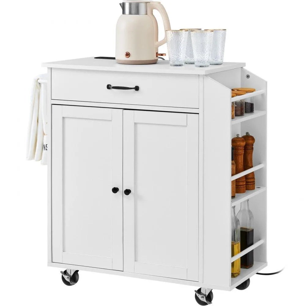 VEVOR VEVOR Kitchen Island Cart 32" White YS23354ss — product photo