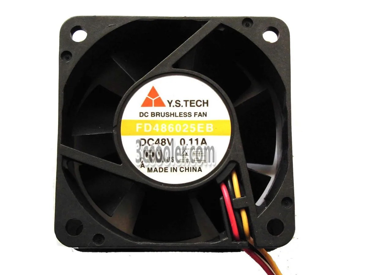 Zyvpee Zyvpee FD486025EB 48V 0.11A 3 Pin 60x25mm case fan — product photo