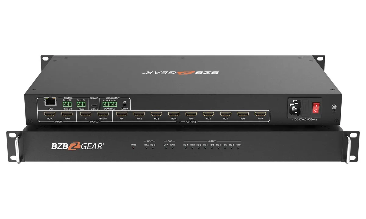 BZBGEAR BZBGEAR BG-UHD-VW29 4K UHD HDMI 2.0 3×3 Video Wall Processor — product photo
