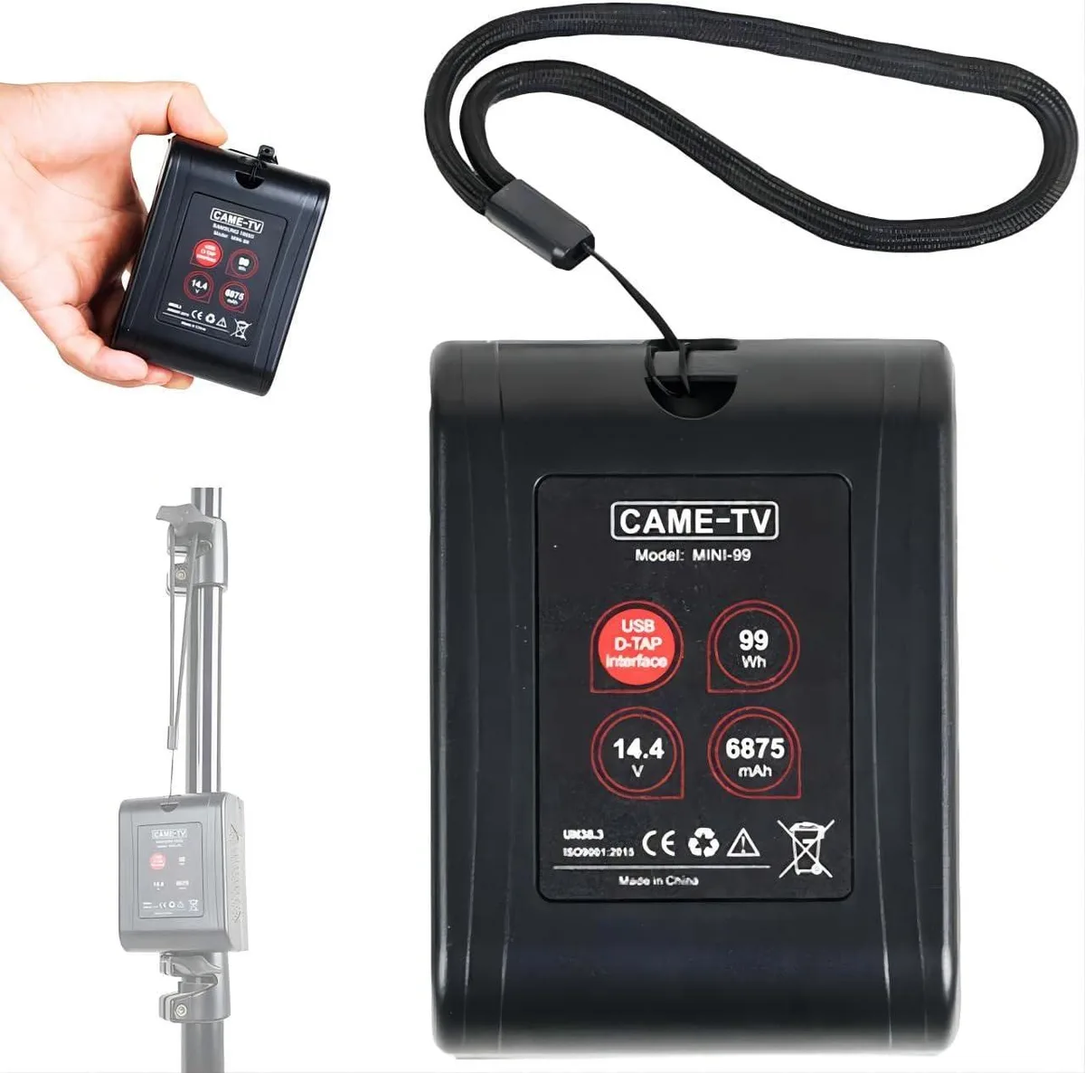 BFKK BFKK Mini V Mount Battery 99Wh 6875mAh 15A camera battery — product photo