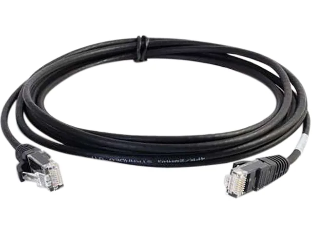 Cables To Go Cables To Go 01098 network ethernet cable Cat6 1 ft Black 28AWG — product photo