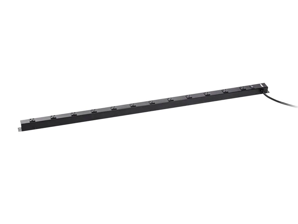 Prime Wire & Cable, Inc. Prime Wire & Cable 127847 12-Outlet 4ft Metal Power Strip — product photo