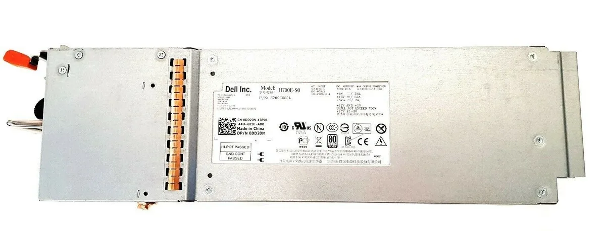 DELL DELL R0C2G SC200 SC220 700W server power supply — product photo