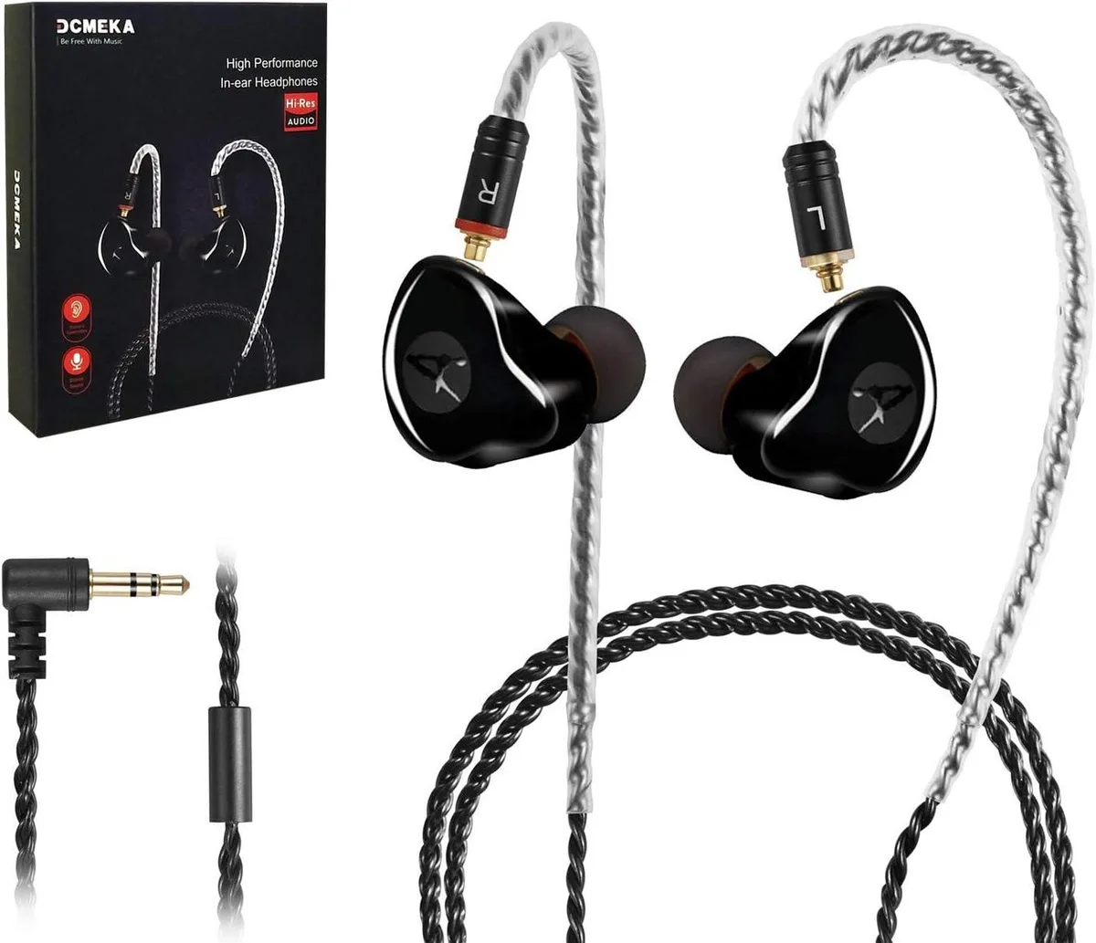 YINGHUA YINGHUA A09 Dual Driver IEM Wired Headset Black — product photo
