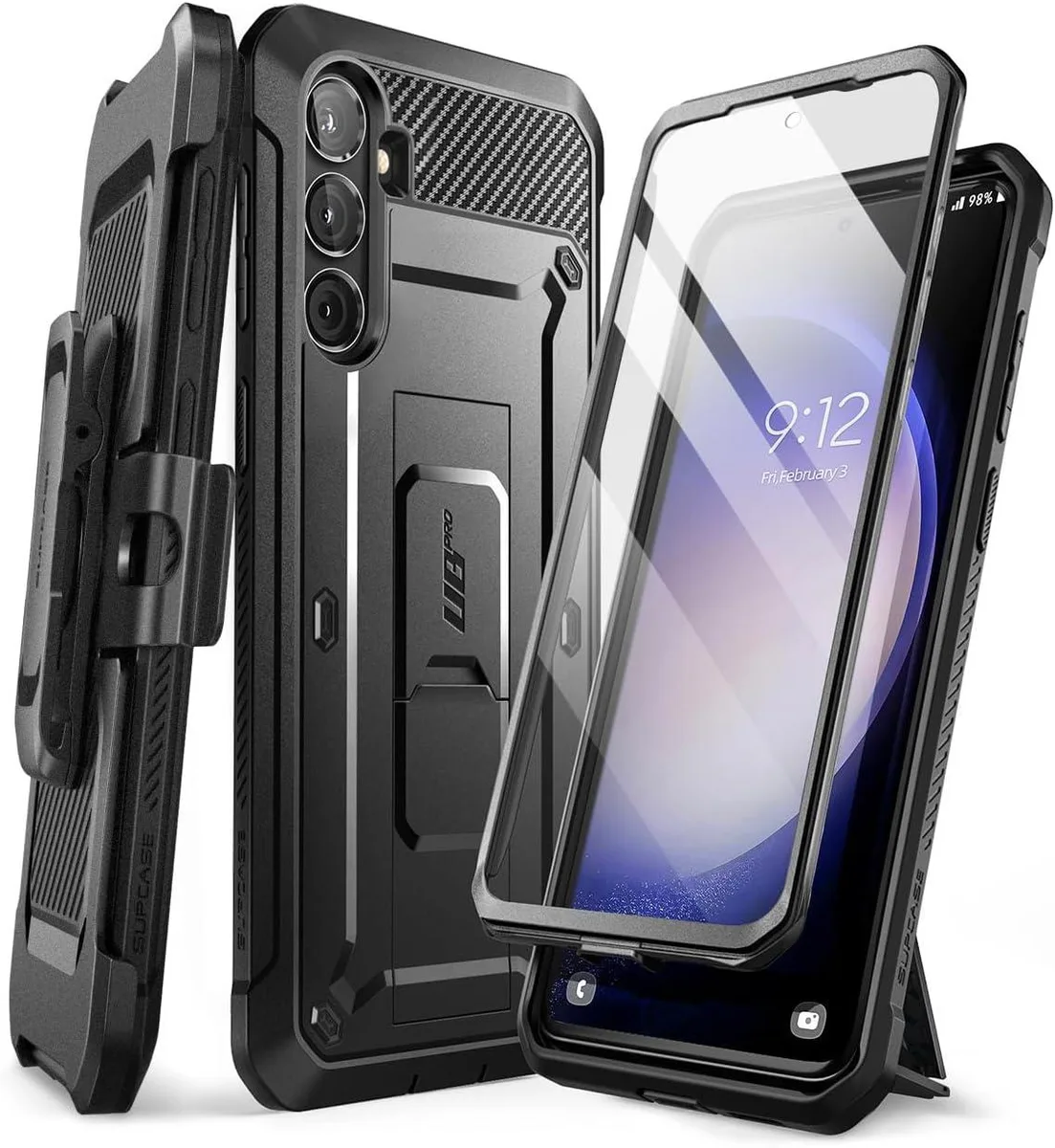 Transcend Transcend Galaxy S23 FE Case with Stand Belt-Clip Unicorn Beetle Pro Black — product photo