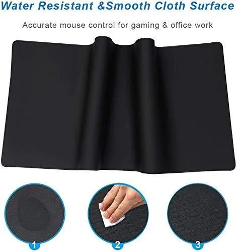  YEBMoo Mouse Pad XXL 80x30 cm Black 3 mm — product photo