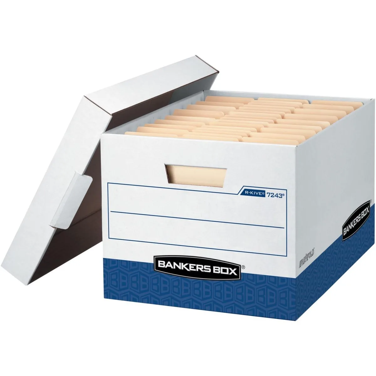 FELLOWES FELLOWES 0724314 R-Kive Archive Supply Boxes White/Blue 20pk — product photo
