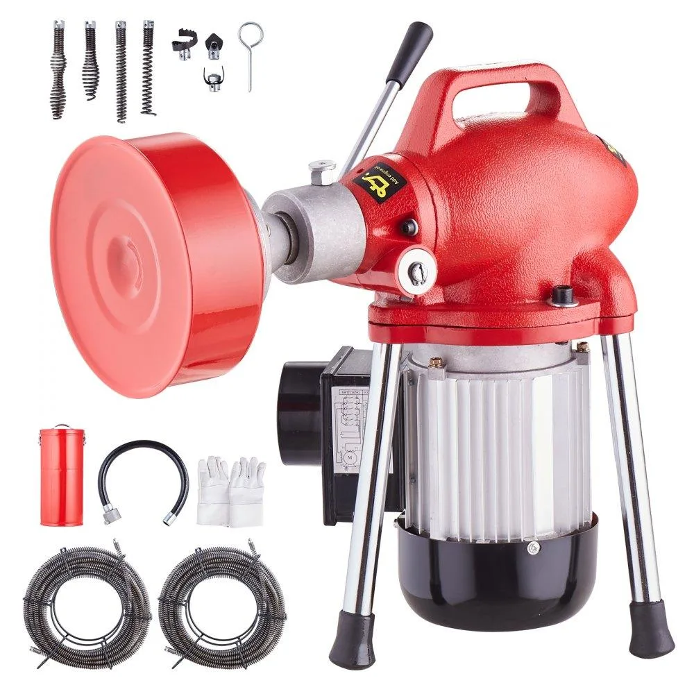 VEVOR VEVOR Drain Cleaner Machine 120FT x 5/8 Inch 370W Electric Sewer Snake Auger Manual Feed — product photo