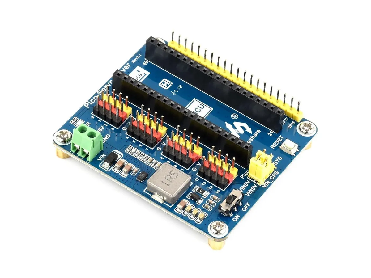 LORDWORLD LORDWORLD 16-Channel Servo Driver Board for Raspberry Pi Pico — product photo