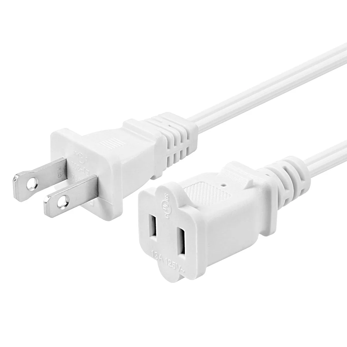  VSEER 2-Prong Power Extension Cord 6FT 16AWG 13A 125V — product photo
