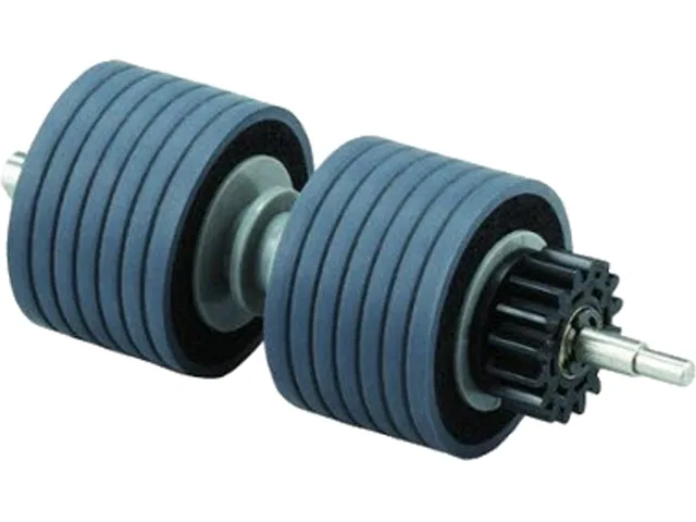 Black cylindrical brake roller for Fujitsu fi-6800 scanner