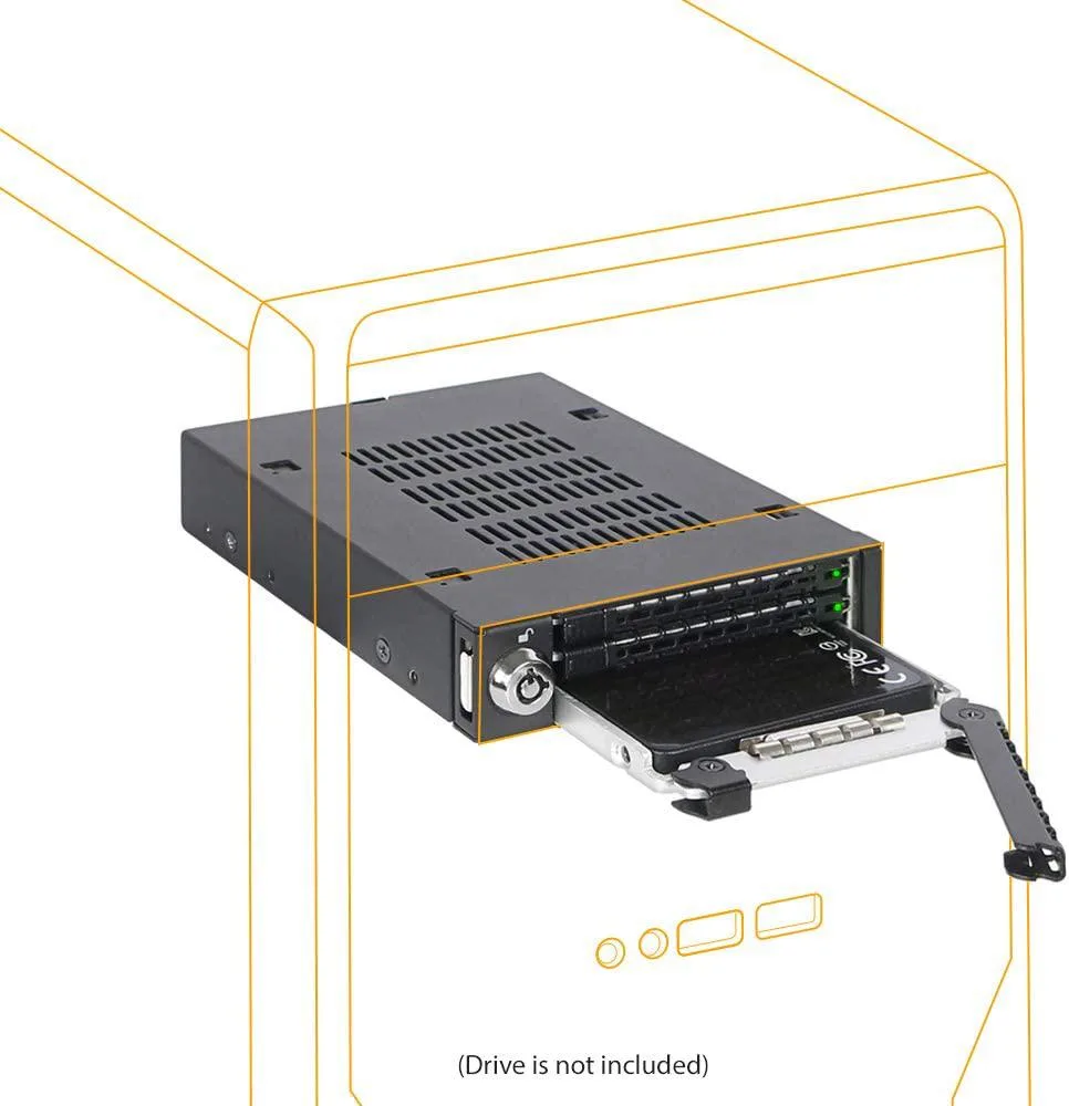 ICY DOCK ICY DOCK ToughArmor MB993SK-B Triple Bay 2.5 SAS/SATA Rack — product photo