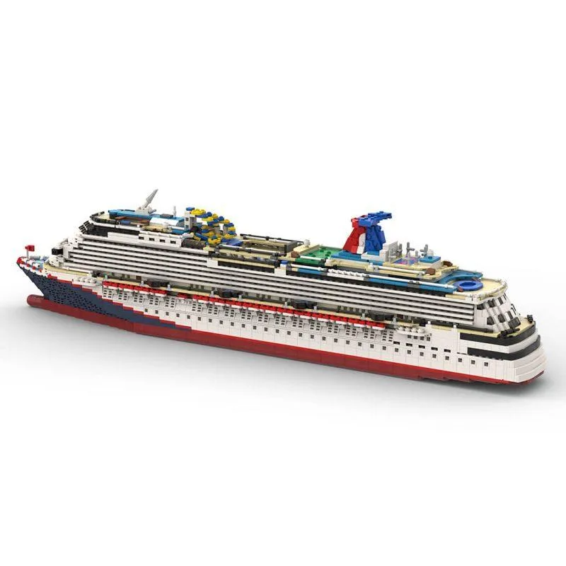 ZITIANYOUBUILD ZITIANYOUBUILD MOC-67085 &amp; MOC-174910 Carnival Dream Cruise Ship 1:400 3631 Parts — product photo