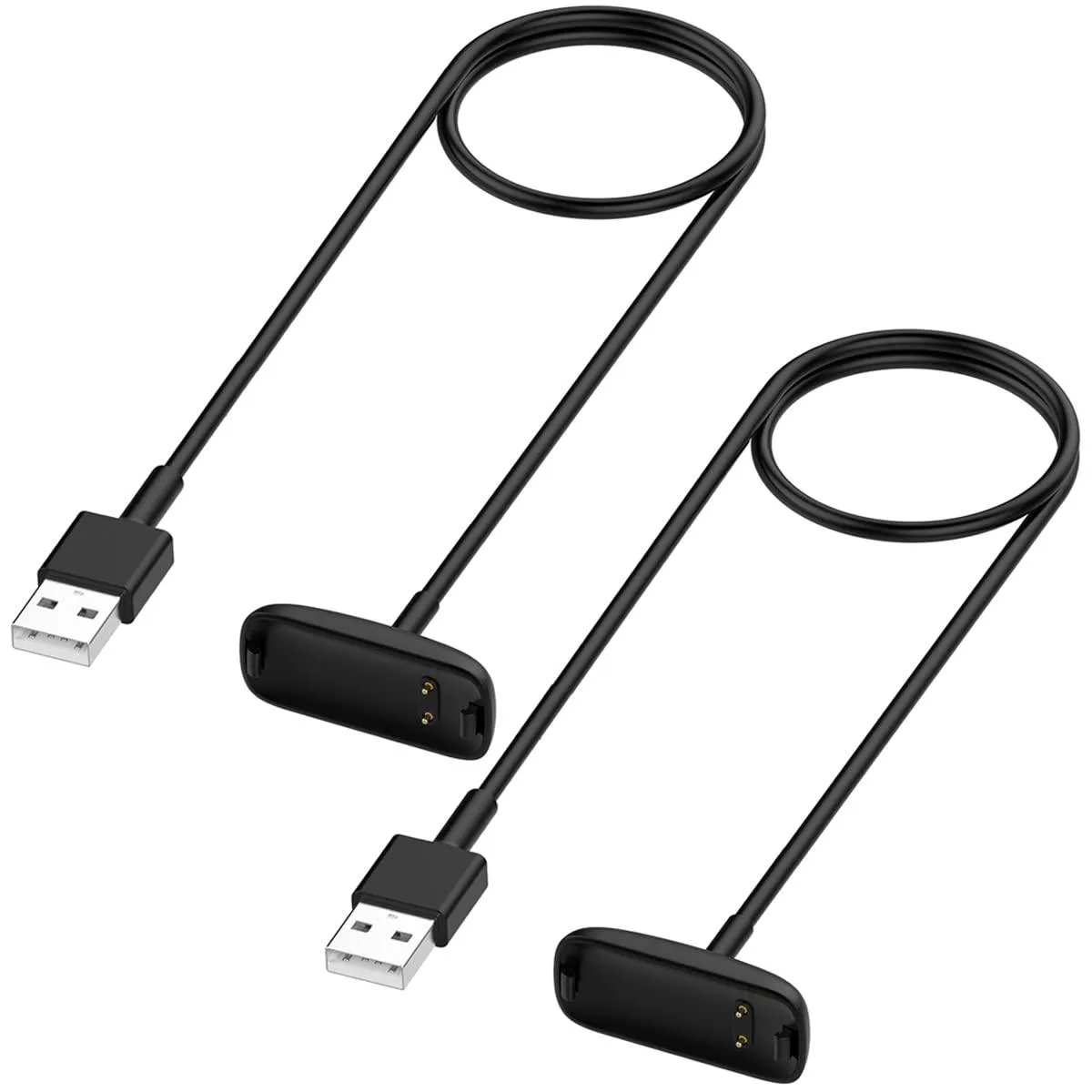 BONAEVER BONAEVER Fitbit Inspire 3 Charging Cable 2-Pack 1m Black — product photo