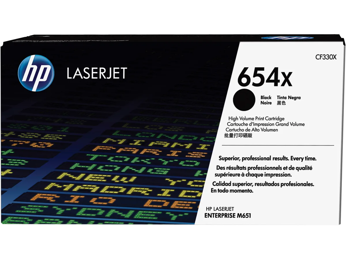HP HP CF330X 654X High Yield Black Toner Cartridge ~20500 Pages — product photo