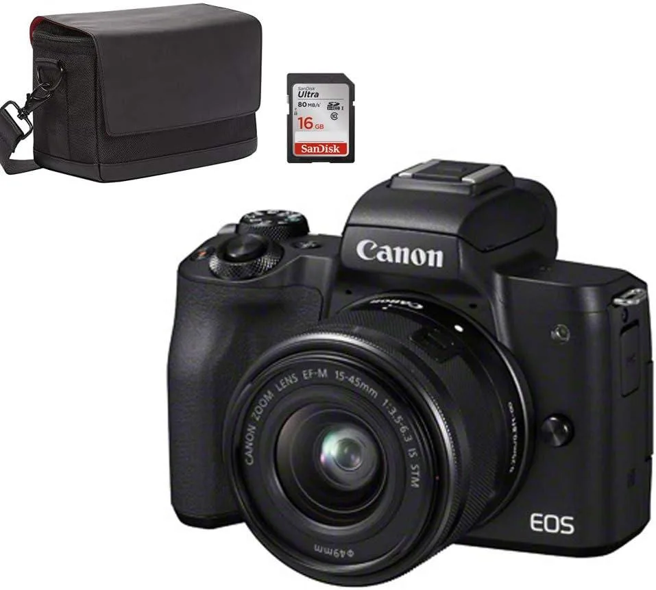 Canon Canon EOS M50 Black Kit EF-M 15-45mm STM SB130 SanDisk 16GB — product photo
