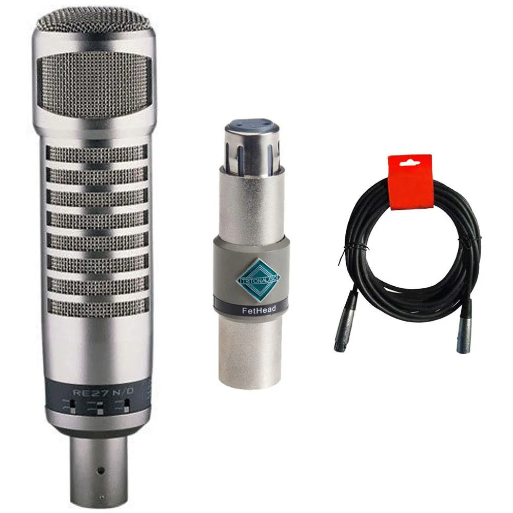 Electro-Voice Electro-Voice RE27N/D Microphone Bundle with Triton Audio Fethead and XLR Cable — product photo