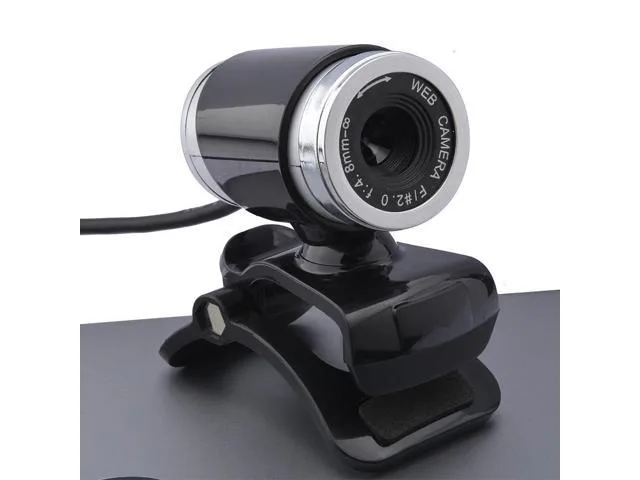 AT / ALL AT / ALL 12 MP USB 2.0 Webcam 360° Clip Black Silver — product photo
