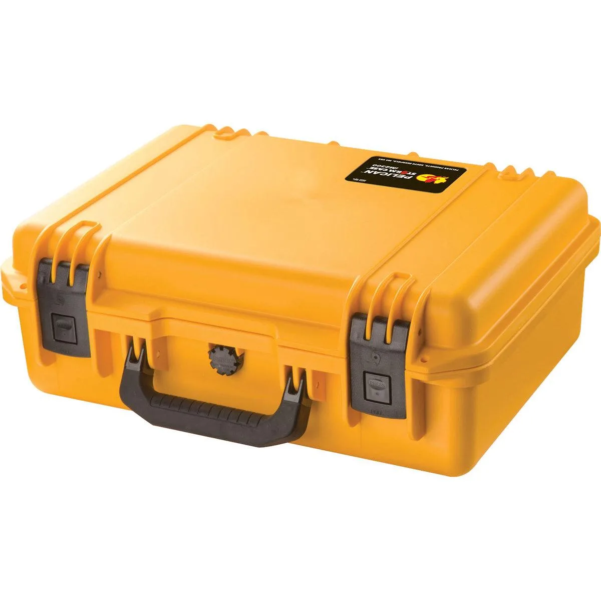Pelican Products, Inc. Pelican iM2300 Watertight Padlockable Case Yellow camera accessory — product photo