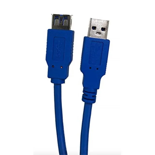 Micro Connectors Micro Connectors 3 Feet USB 3.0 Extension Cable A-Male to A-Female E07-303AMF-BL — product photo