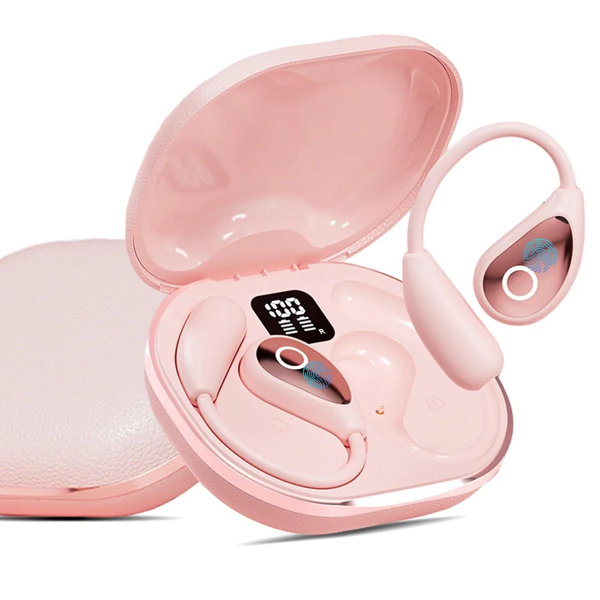  Jacuate M95 Open Ear Headphones Bluetooth 5.4 Pink — product photo