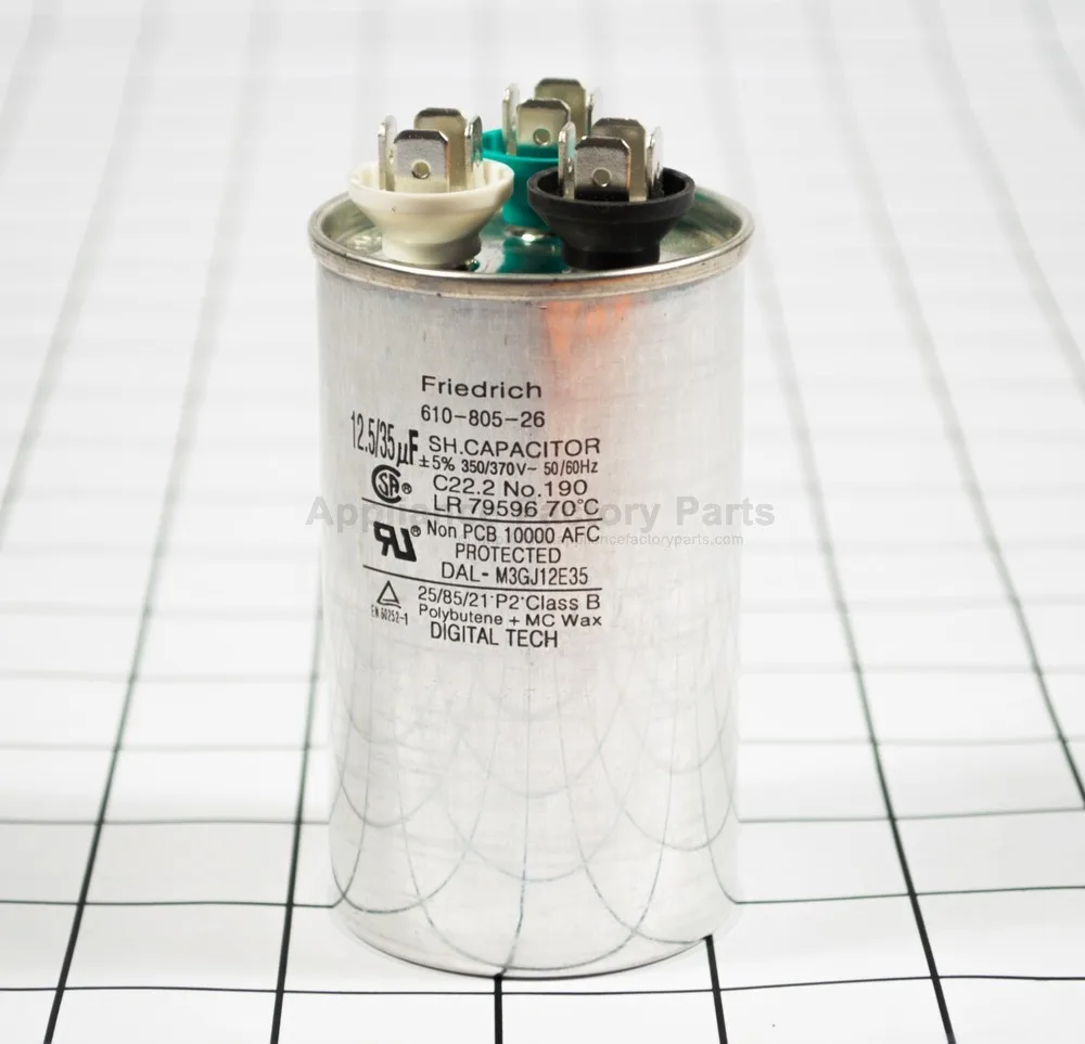 Appliance Factory Parts Appliance Factory Parts capacitor 61080526 type RAC genuine Friedrich part — product photo