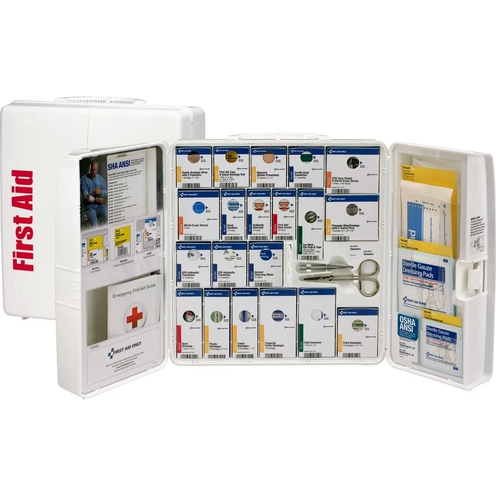 First Aid Only First Aid Only 90580 SmartCompliance 50 Person First Aid Cabinet 202 Pieces — product photo