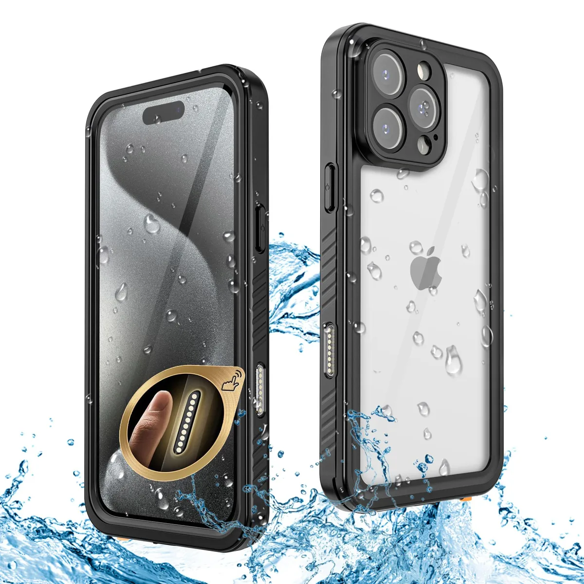 BONAEVER BONAEVER iPhone 16 Pro Case Waterproof IP68 Military 12FT Black — product photo