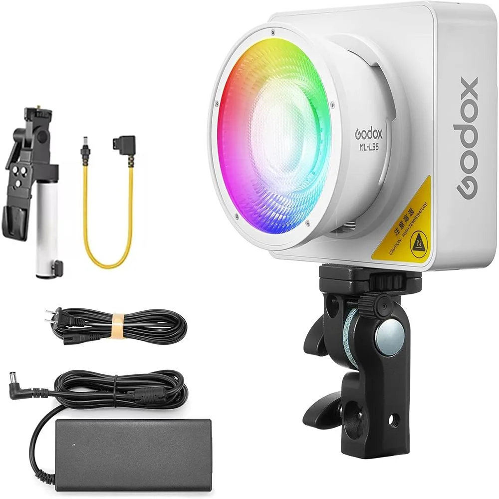 Godox Photo Equipment Co. Ltd Godox ML100R RGB Portable LED Studio Light 15° Reflector 2360 Lux 1800-10000K CRI 95 — product photo