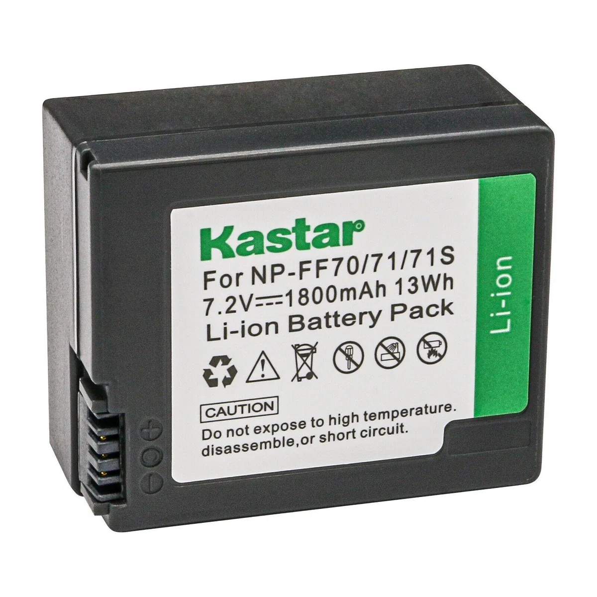 Kastar Kastar NP-FF70 Li-Ion Camera Battery 1800mAh 7.2V 13Wh 1-Pack — product photo