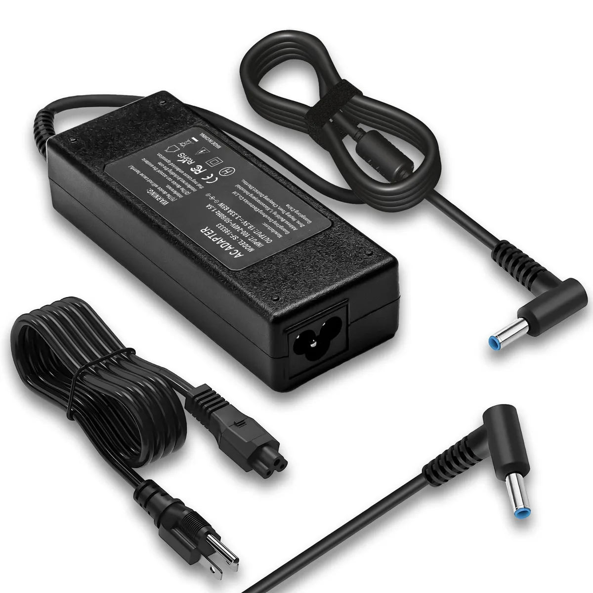  DELL 65W Blue Tip AC Adapter for HP ProBook EliteBook — product photo