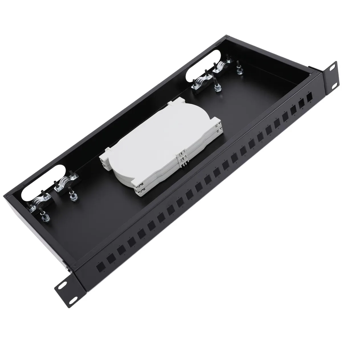 BESIGN BESIGN 19" Rack Mount Fiber Enclosure 1U 48 Fibers 2 in 1 accessory — product photo