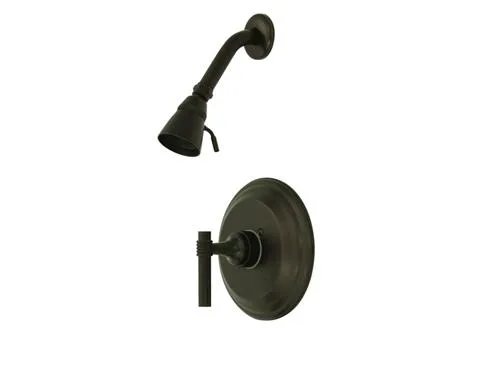 Oil rubbed bronze Milano shower valve with lever handle