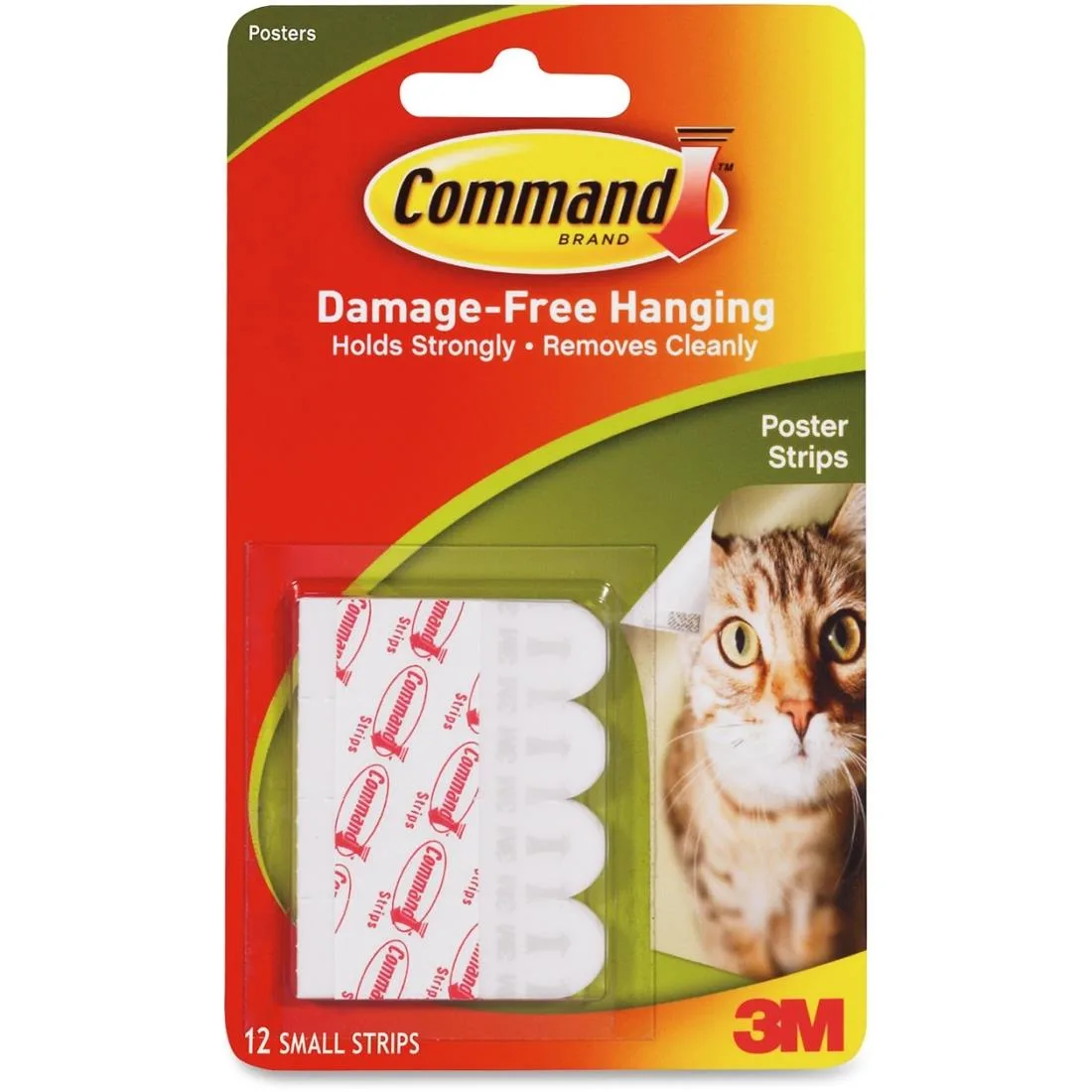 3M 3M 17024ES Command Adhesive Poster Strips tape 12 pack — product photo